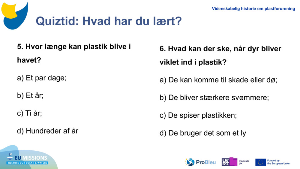 Quiztid: Hvad har du lært?