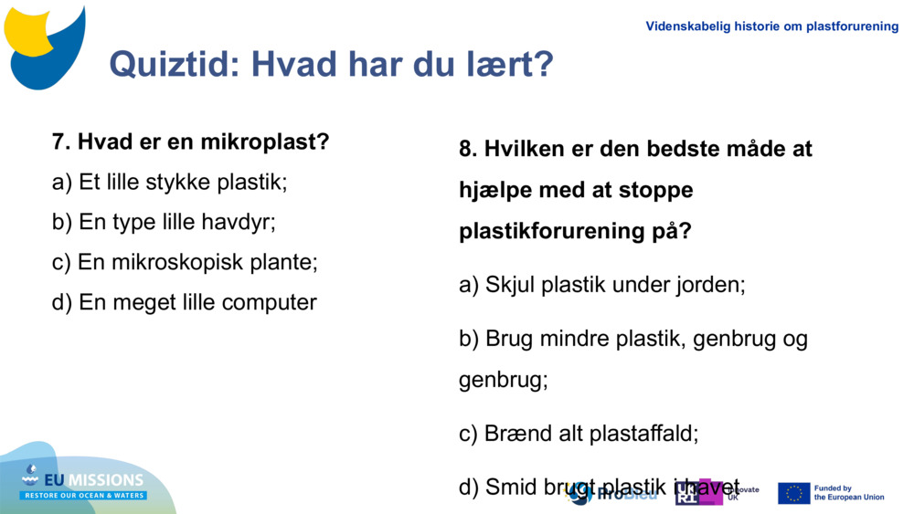 Quiztid: Hvad har du lært?