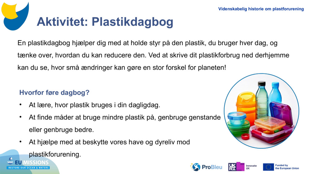 Aktivitet: Plastikdagbog