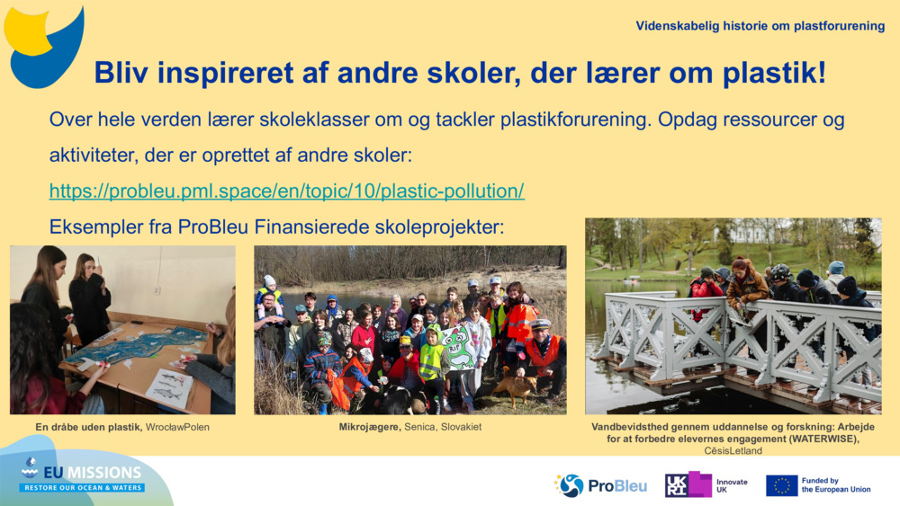 Bliv inspireret af andre skoler, der lærer om plastik!
