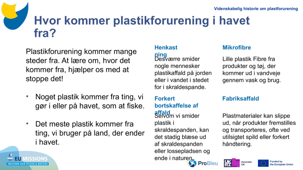Plastikforurening kommer mange steder fra. At lære om, hvor det kommer fra, hjælper os med at stoppe det!