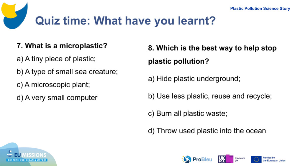 Quiz time: What have you learnt?