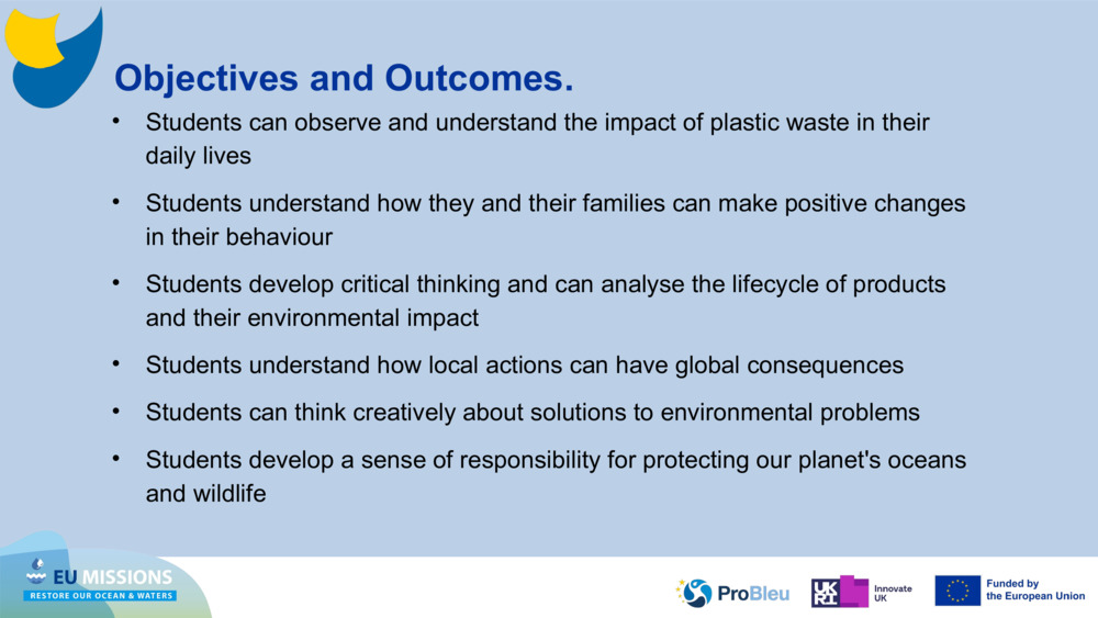 Objectives and Outcomes