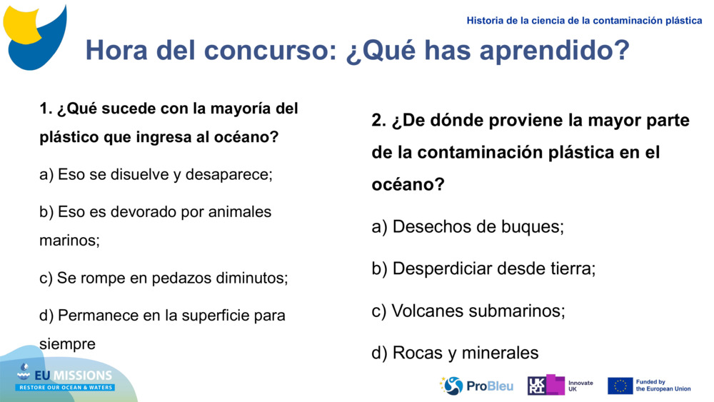 Hora del concurso: ¿Qué has aprendido?