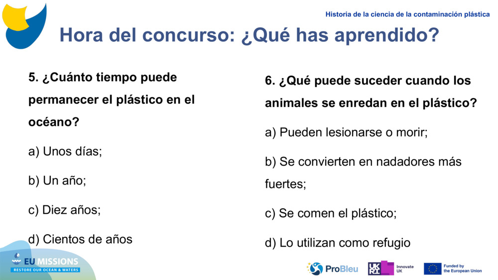 Hora del concurso: ¿Qué has aprendido?