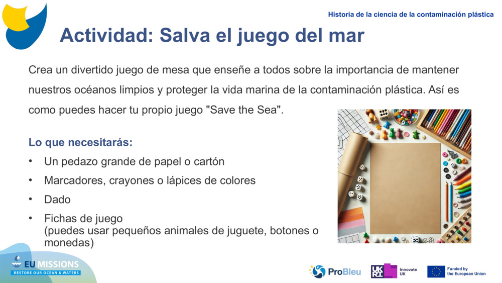 Actividad: Salva el juego del mar