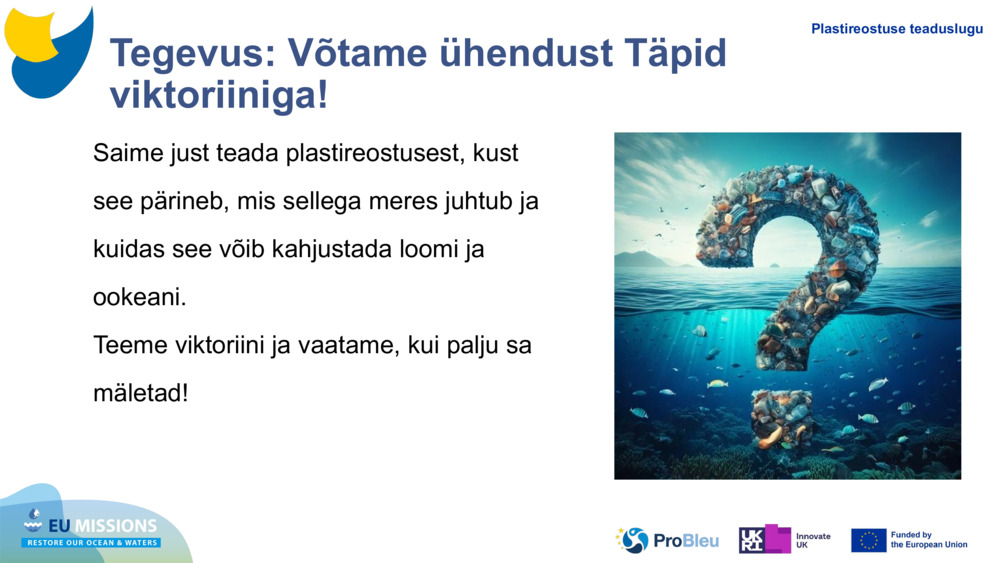 Tegevus: Võtame ühendust