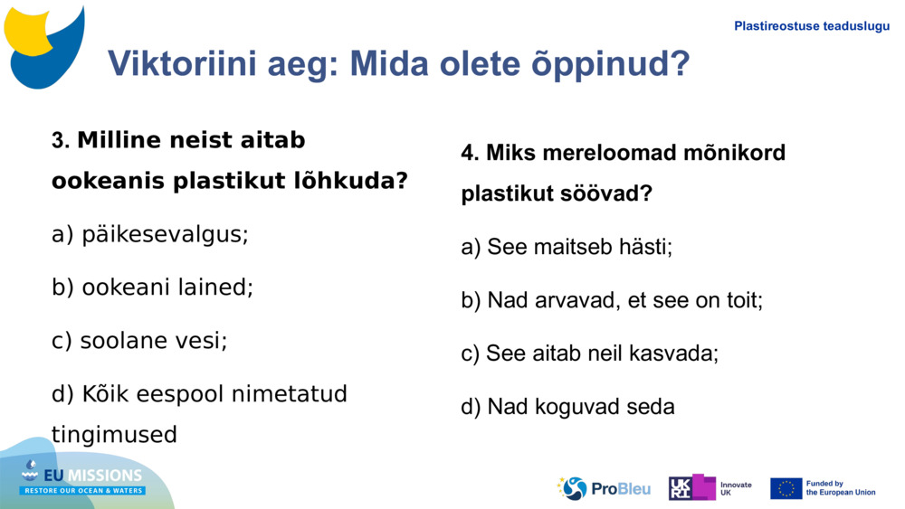 Viktoriini aeg: Mida olete õppinud?