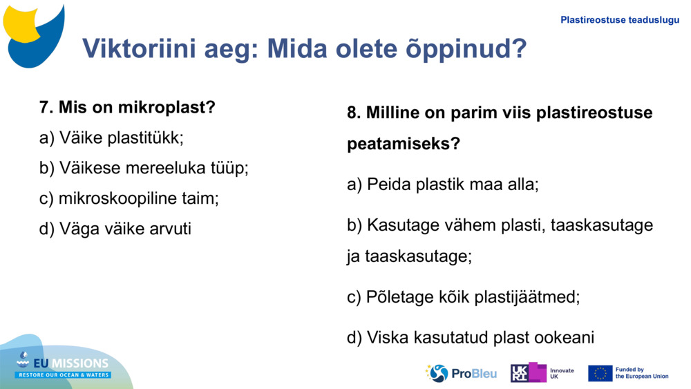 Viktoriini aeg: Mida olete õppinud?