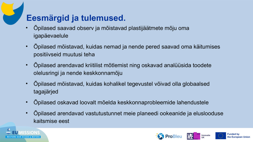 Eesmärgid ja tulemused