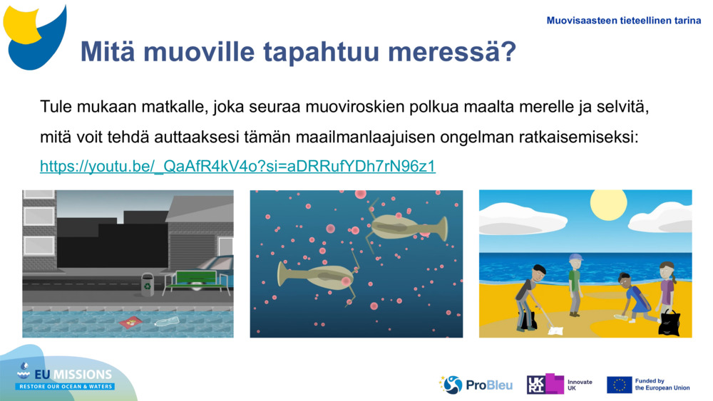 Mitä muoville tapahtuu meressä?