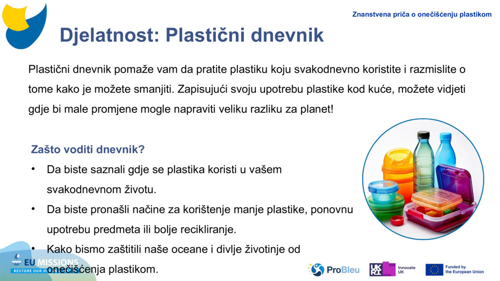 Djelatnost: Plastični dnevnik