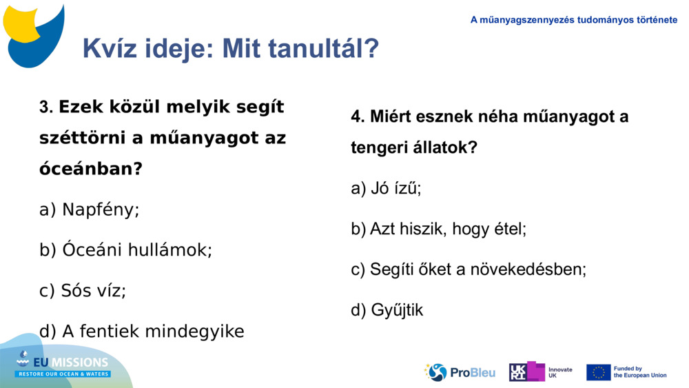 Kvíz ideje: Mit tanultál?