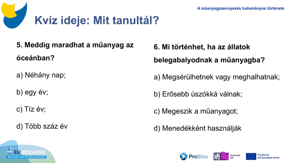 Kvíz ideje: Mit tanultál?