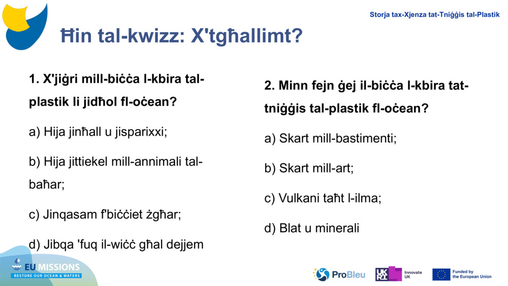 Ħin tal-kwizz: X'tgħallimt?