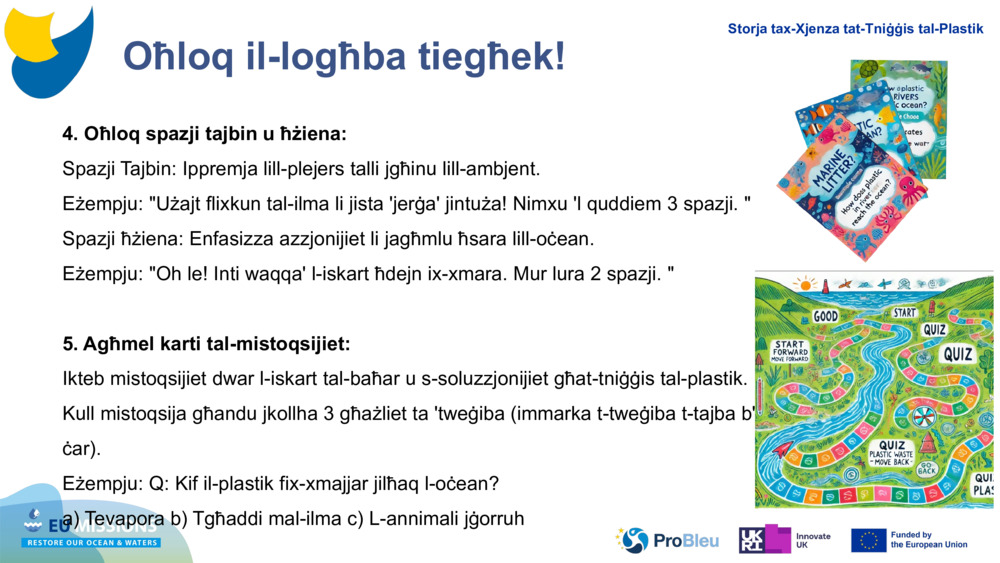 Oħloq il-logħba tiegħek!