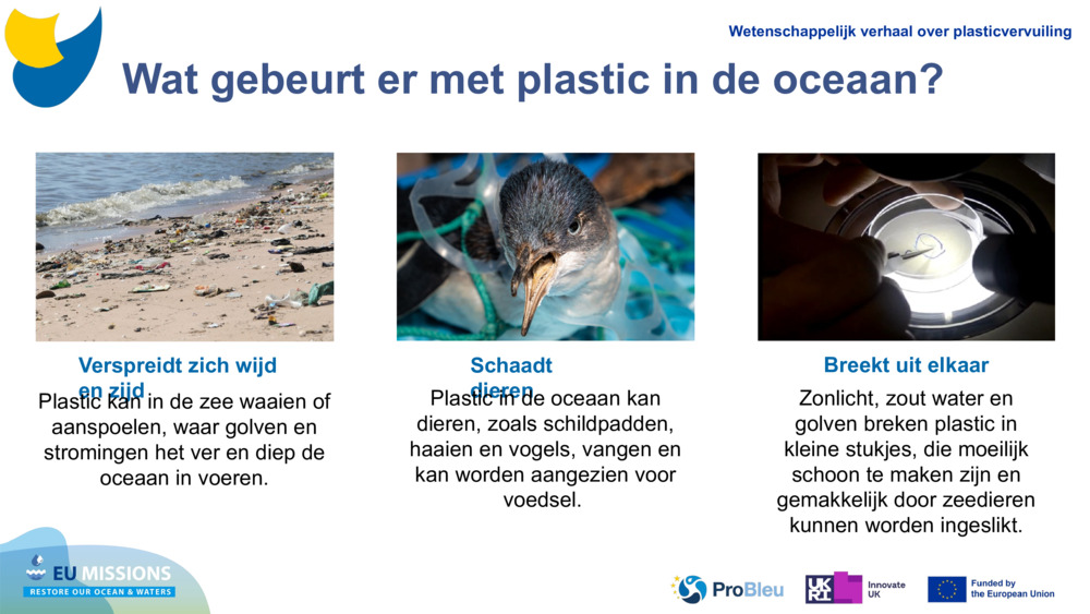 Wat gebeurt er met plastic in de oceaan?
