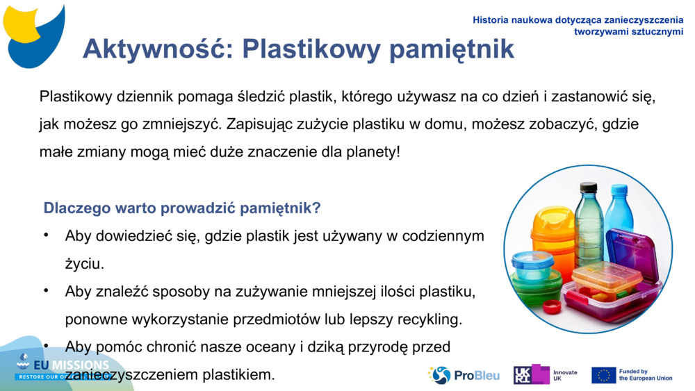 Aktywność: Plastikowy pamiętnik