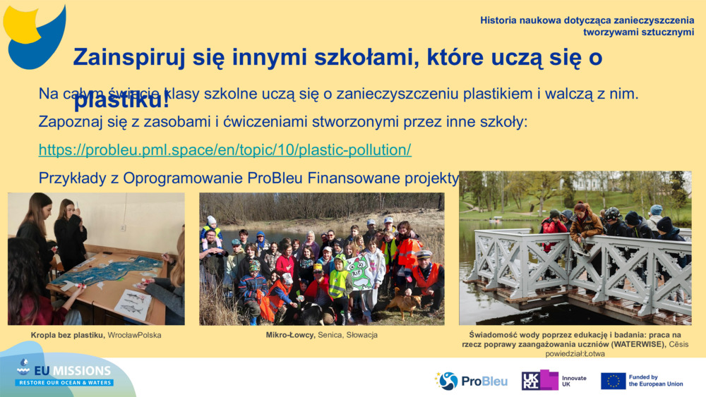Zainspiruj się innymi szkołami, które uczą się o plastiku!
