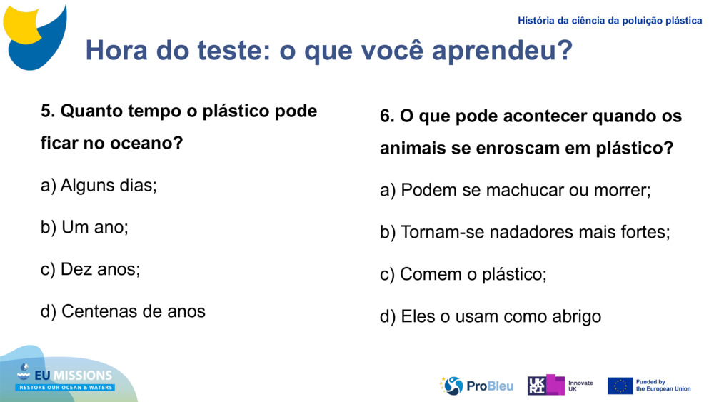 Hora do teste: o que você aprendeu?