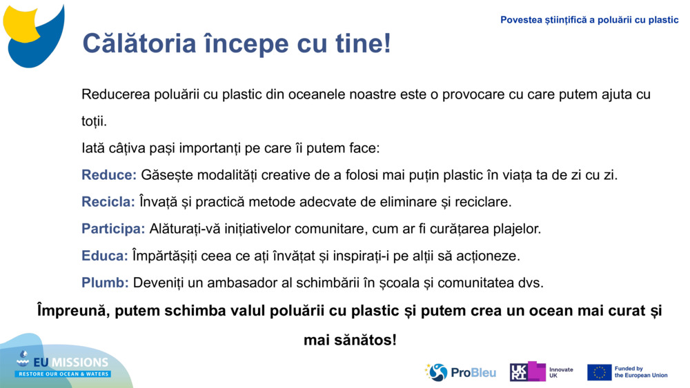 Călătoria începe cu tine!