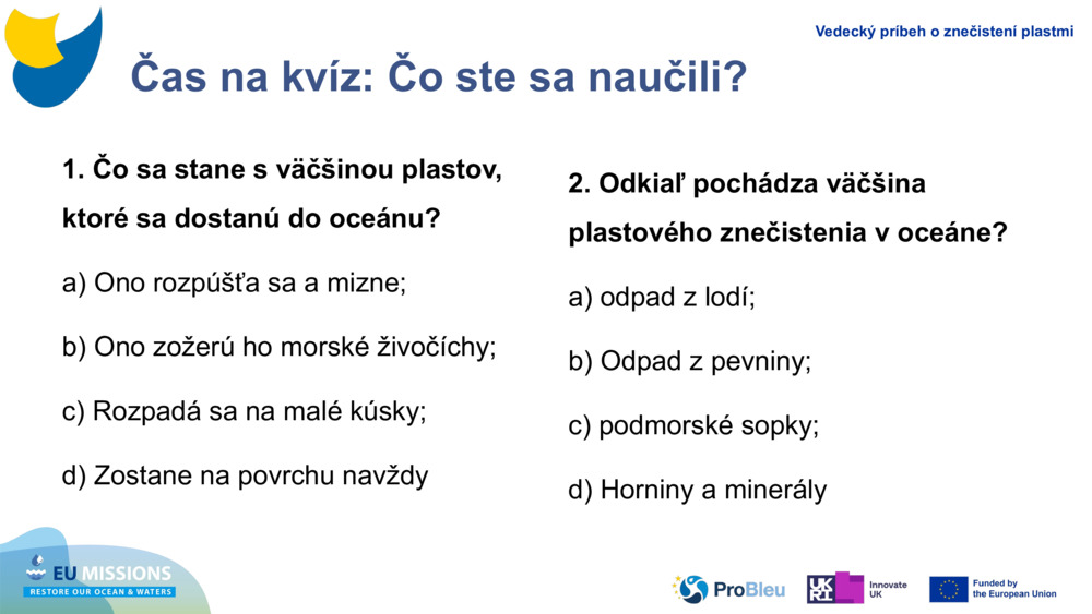Čas na kvíz: Čo ste sa naučili?