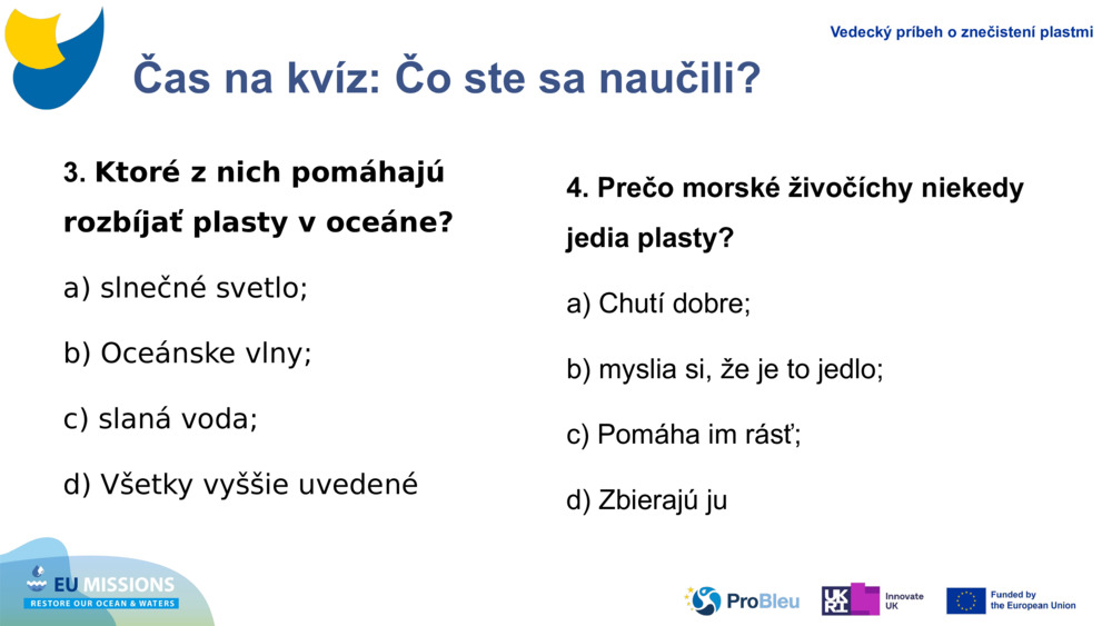 Čas na kvíz: Čo ste sa naučili?