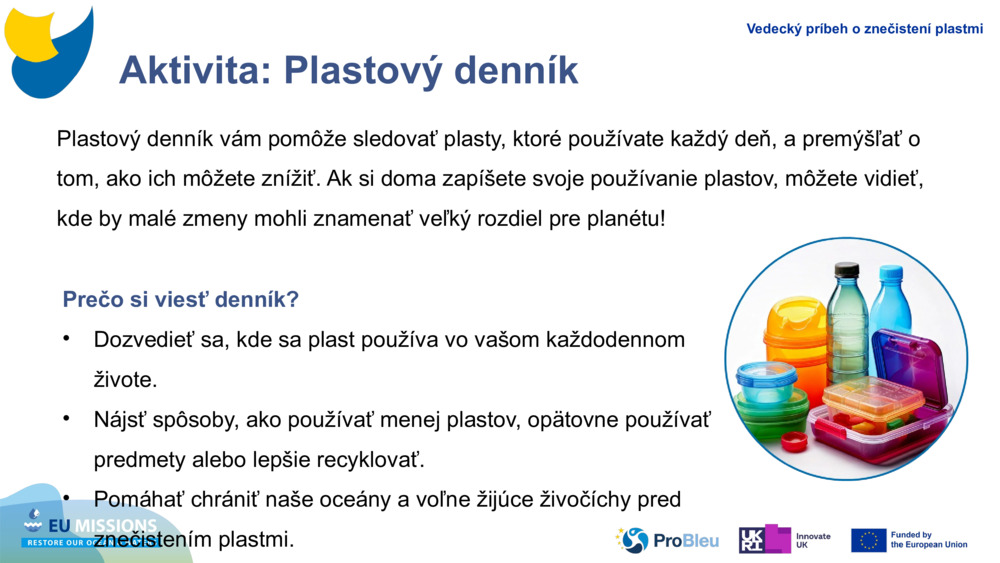 Aktivita: Plastový denník