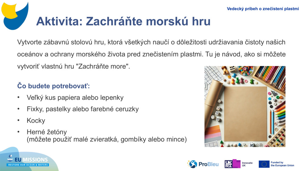 Aktivita: Zachráňte morskú hru
