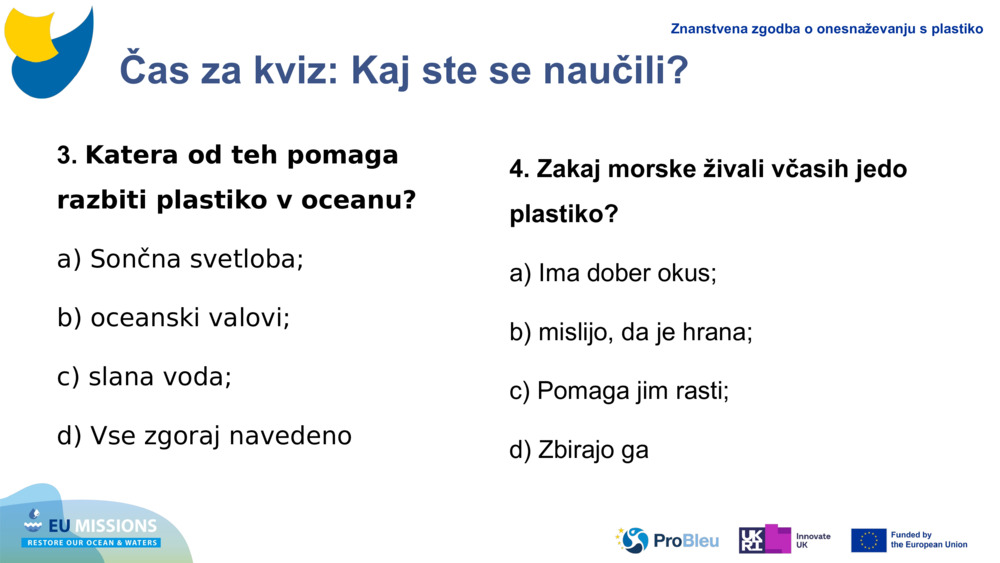 Čas za kviz: Kaj ste se naučili?