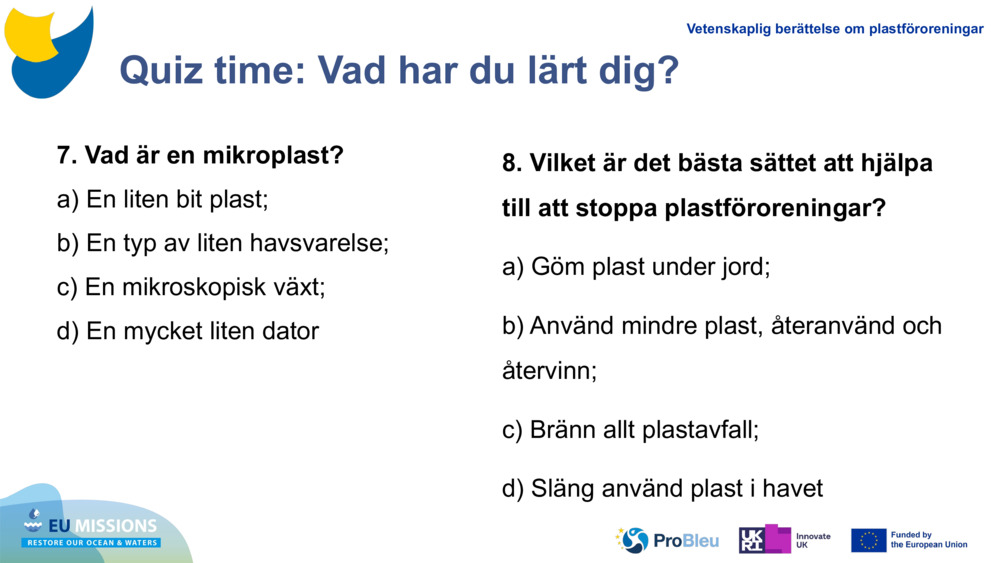 Quiz time: Vad har du lärt dig?