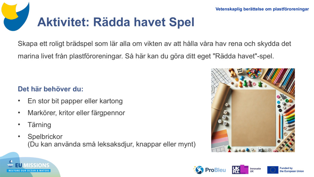 Aktivitet: Rädda havet Spel