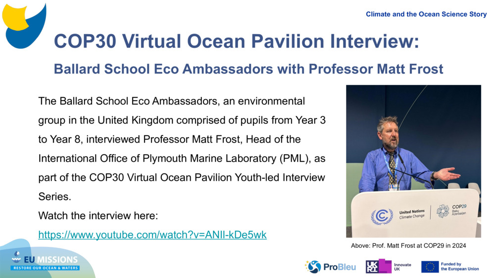 COP30 Virtual Ocean Pavilion Interview: 