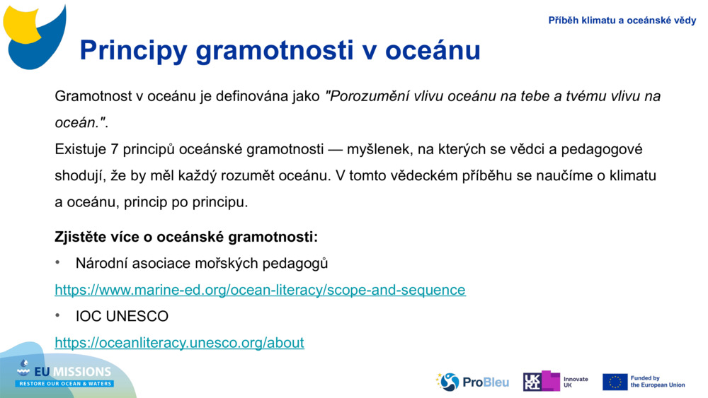 Principy gramotnosti v oceánu