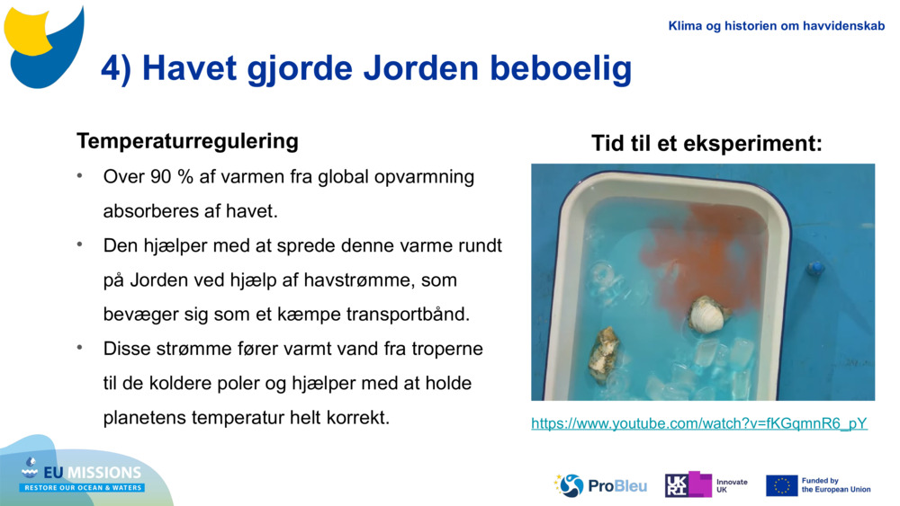 4) Havet gjorde Jorden beboelig