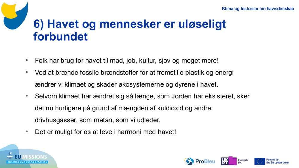 6) Havet og mennesker er uløseligt forbundet