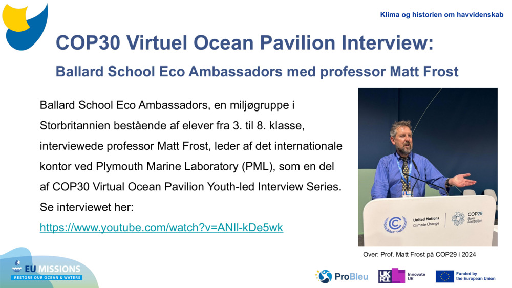 COP30 Virtuel Ocean Pavilion Interview: 