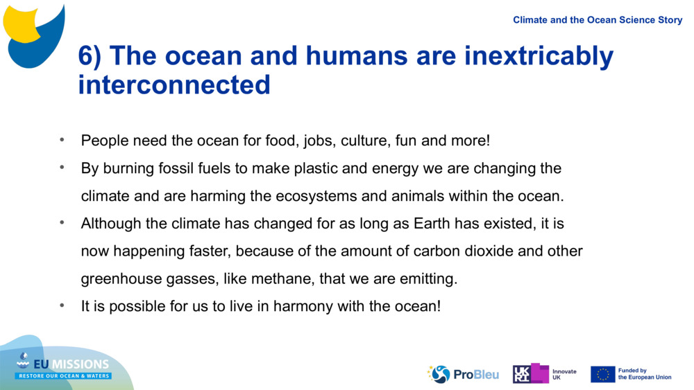 6) The ocean and humans are inextricably interconnected