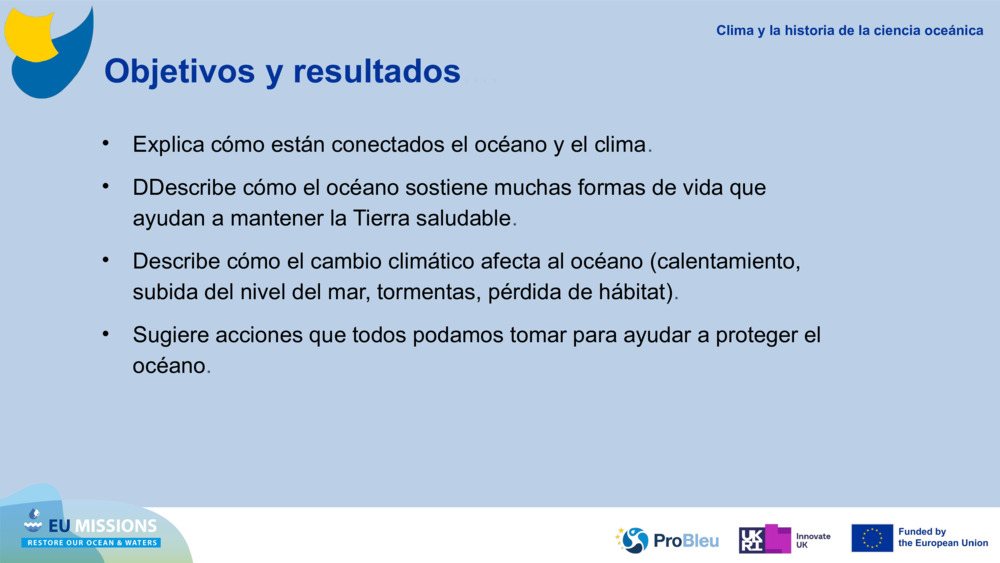 Objetivos y resultados