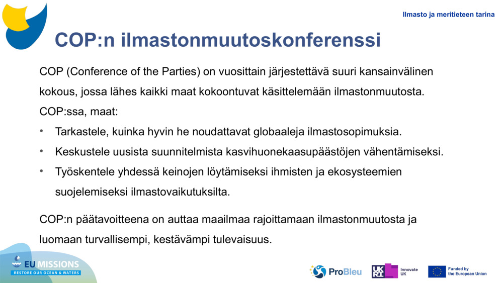 COP:n ilmastonmuutoskonferenssi 