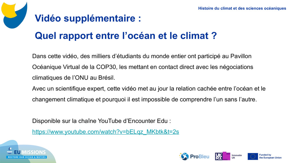 Vidéo supplémentaire : 