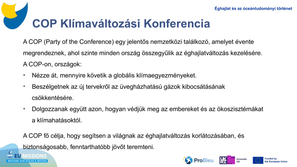 COP Klímaváltozási Konferencia 