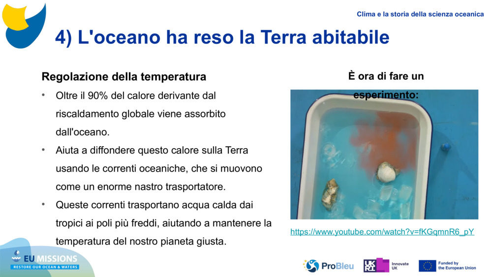 4) L'oceano ha reso la Terra abitabile
