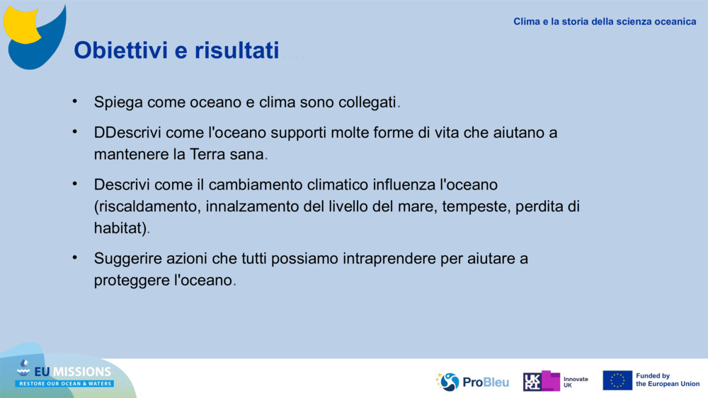 Obiettivi e risultati