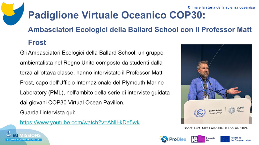 Padiglione Virtuale Oceanico COP30: 