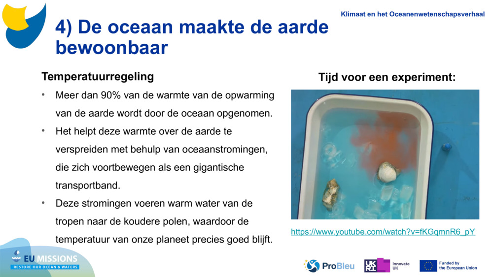 4) De oceaan maakte de aarde bewoonbaar