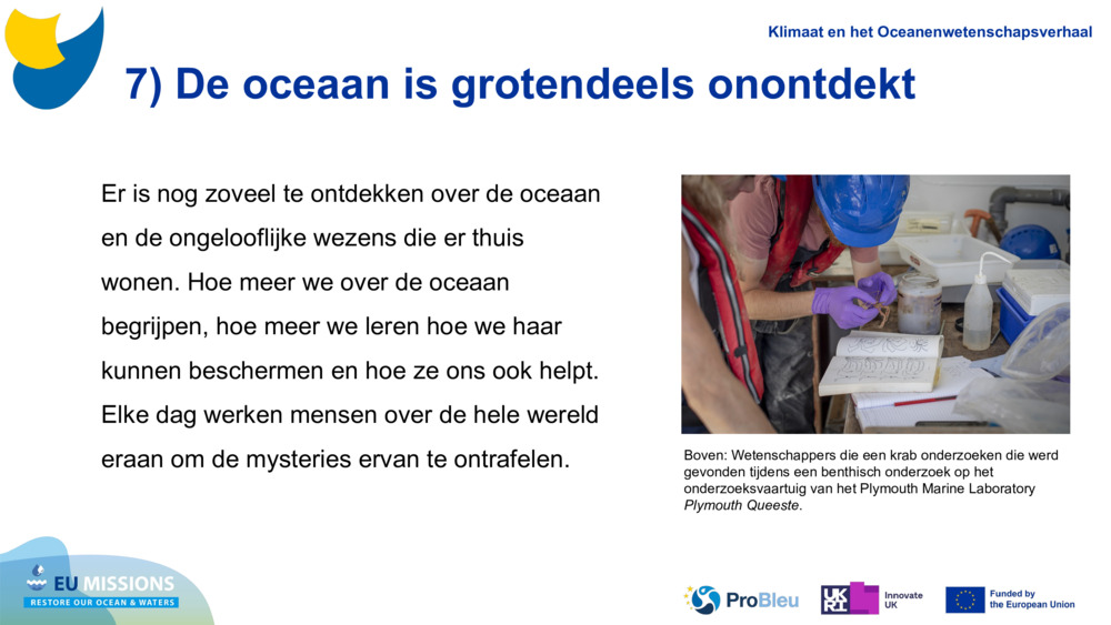 7) De oceaan is grotendeels onontdekt