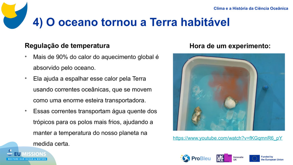 4) O oceano tornou a Terra habitável