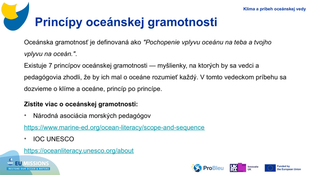Princípy oceánskej gramotnosti