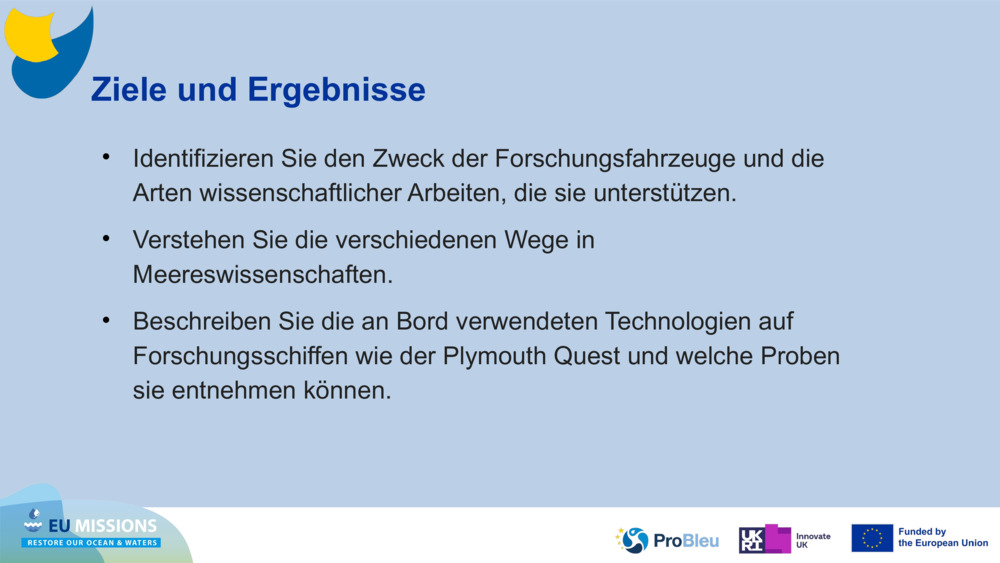 Ziele und Ergebnisse